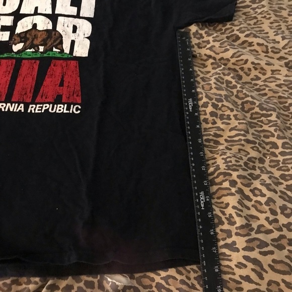 California Republic XL black mens/ unisex tee like new - Picture 4 of 6
